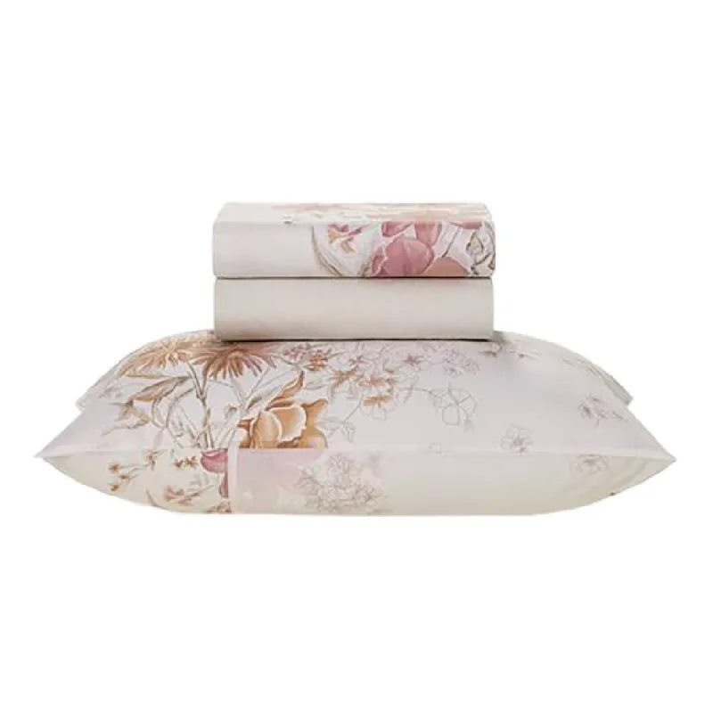 Jogo de Cama Solteiro Karsten Helena 100% Algodão 160 Fios 3 Peças - Karsten - Cama, Mesa E Banho