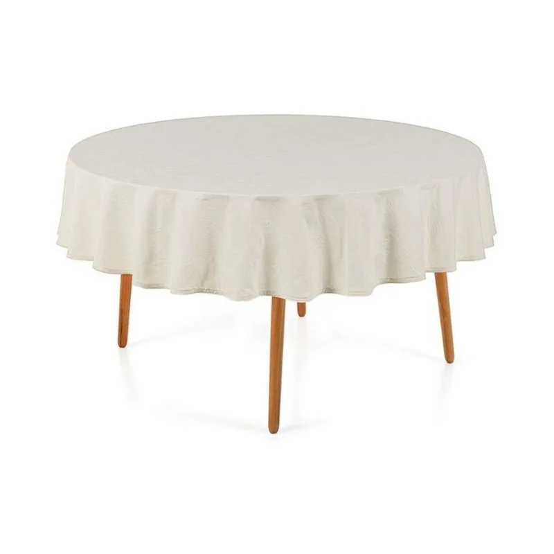Toalha De Mesa Karsten Katherine Bege 170cm 6 Lugares