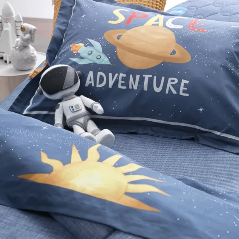 Jogo de Cama Percal 200 Fios Infantil Galaxia Ii Solteiro