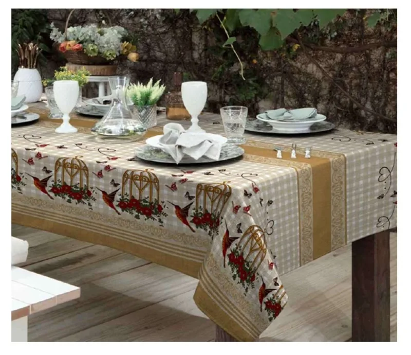 Toalha Mesa Retangular Gourmet 140x210cm Sortido Raner - Raner