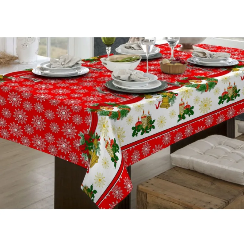 Toalha Mesa Redonda Bella Mesa 140cm Natal Sortido Raner - Raner