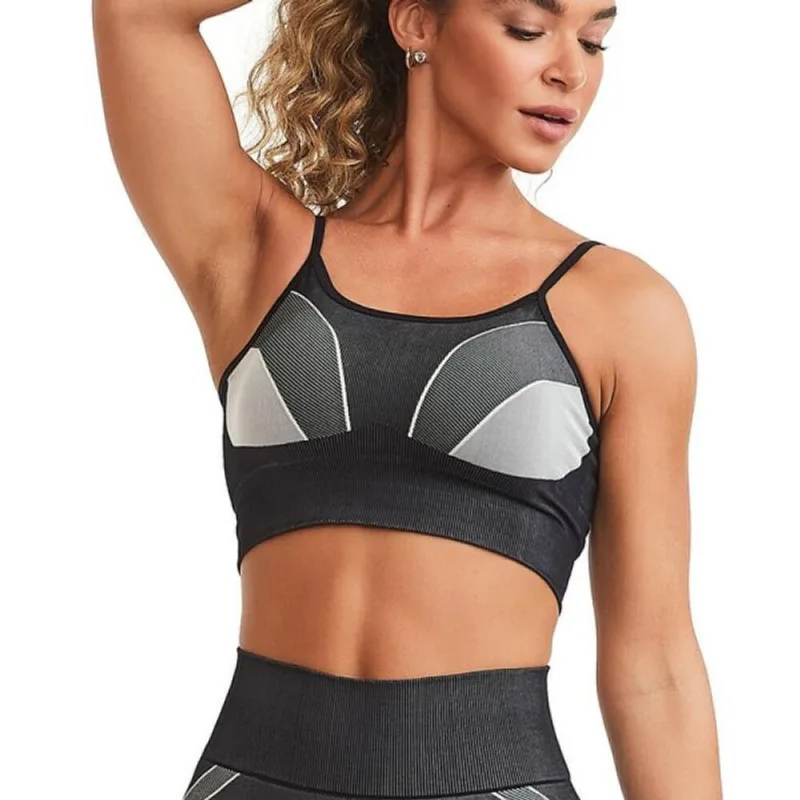 Top Caju Brasil Seamless Preto Feminino Fitness Academia G G / Preto - CAJU BRASIL