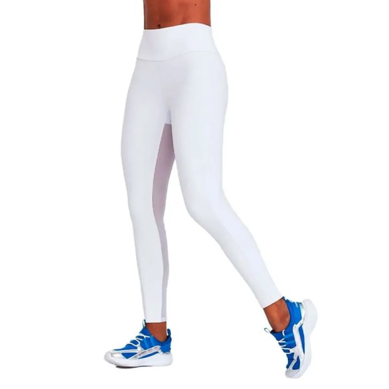 Calça Legging Caju Brasil Silk Branco Feminino Fitness P - CAJU BRASIL - Moda