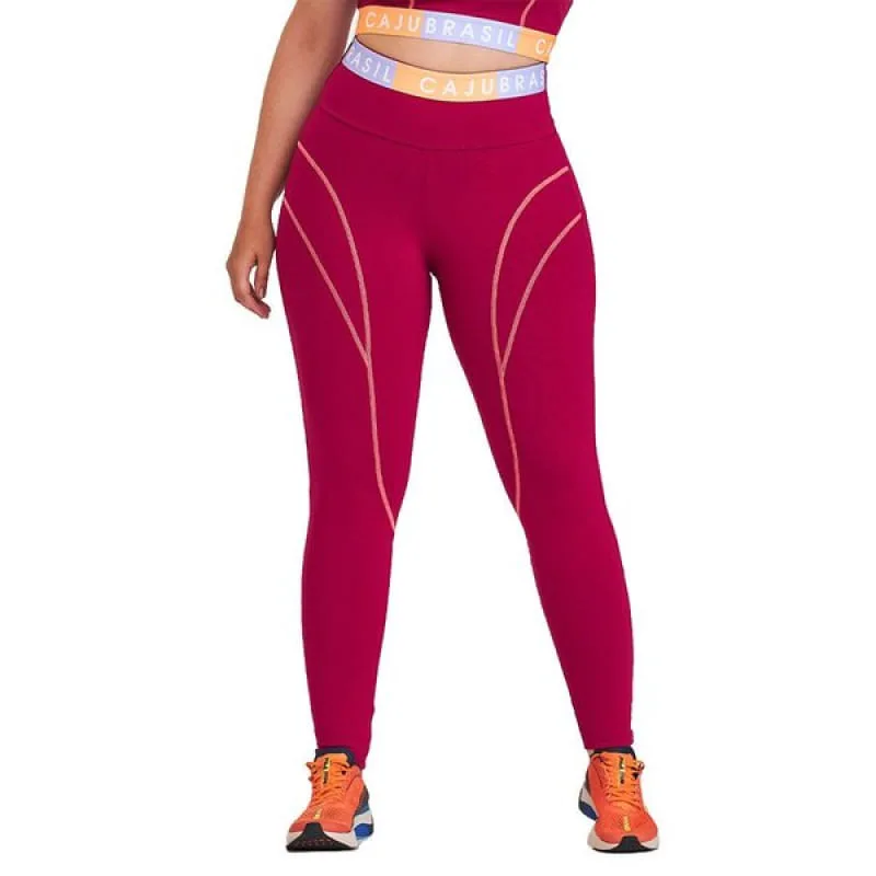 Calça Legging Caju Brasil Emana Feminino Fitness Academia P - CAJU BRASIL