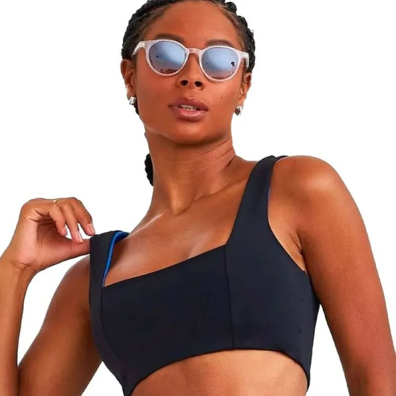 Top Caju Barsil Dupla Face 4 Em 1 Preto & Azul Feminino G - CAJU BRASIL - Moda