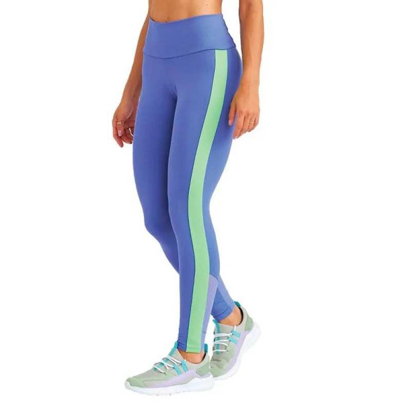 Calça Legging Caju Brasil Nz Azul e Verde inino Fitness P - CAJU BRASIL - Moda