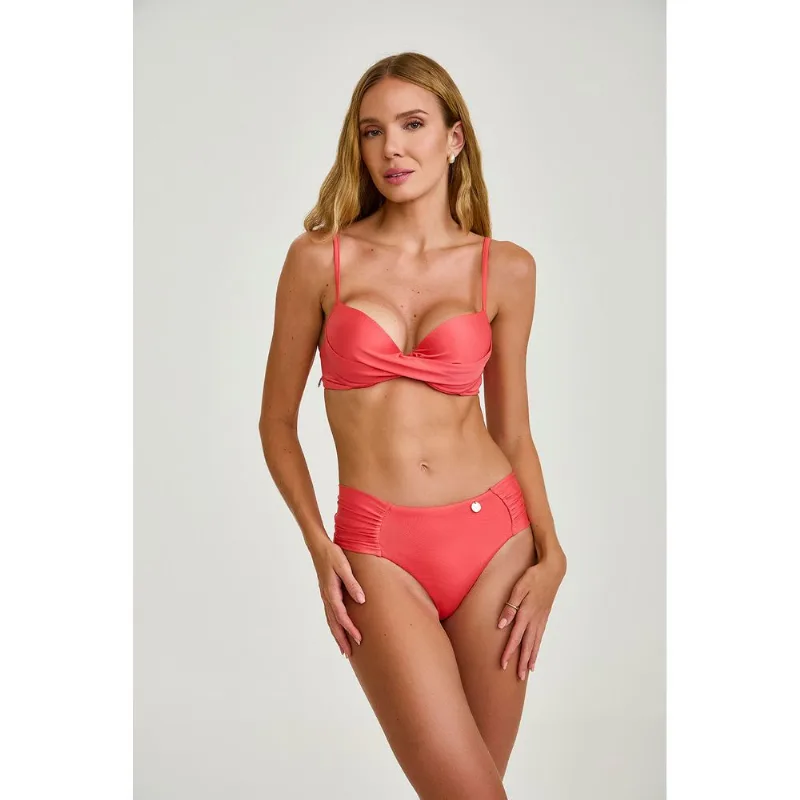 BIQUÍNI QUARTZO CORAL FLAMINGO CAJUBRASIL P