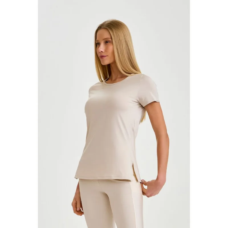 BLUSA BLOCKSUNDRY COM ABERTURA NA LATERAL OFF WHITE CAJUBRASIL - M