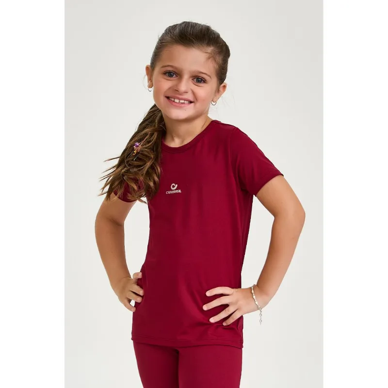 BLUSA INFANTIL RESPIRÁVEL VERMELHO CARMIM 8