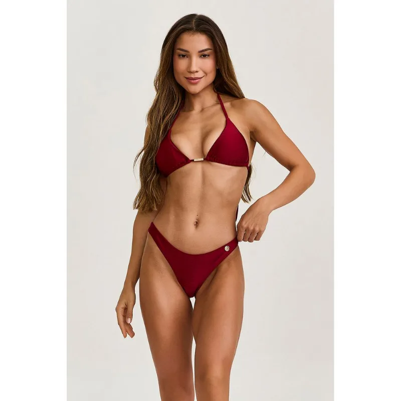 BIQUINI CORTININHA GLOW CAJUBRASIL VERMELHO CARMIM CAJUBRASIL - M