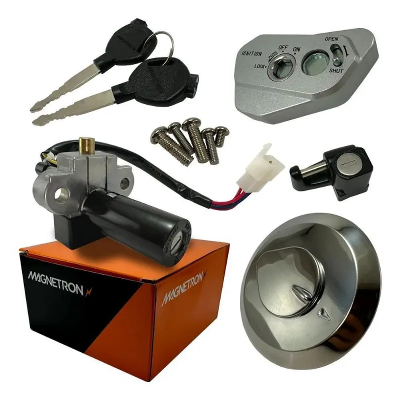 Kit Chave Ignição Contato Tampa Tanque Nxr Bros 150 09 A 14