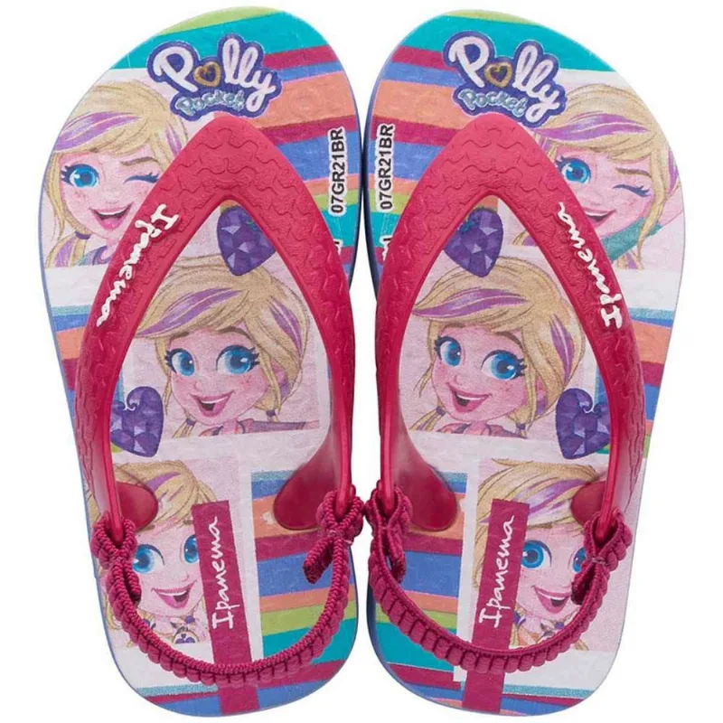 Chinelo Ipanema Femenina Infantil Polly Rosa 20 21