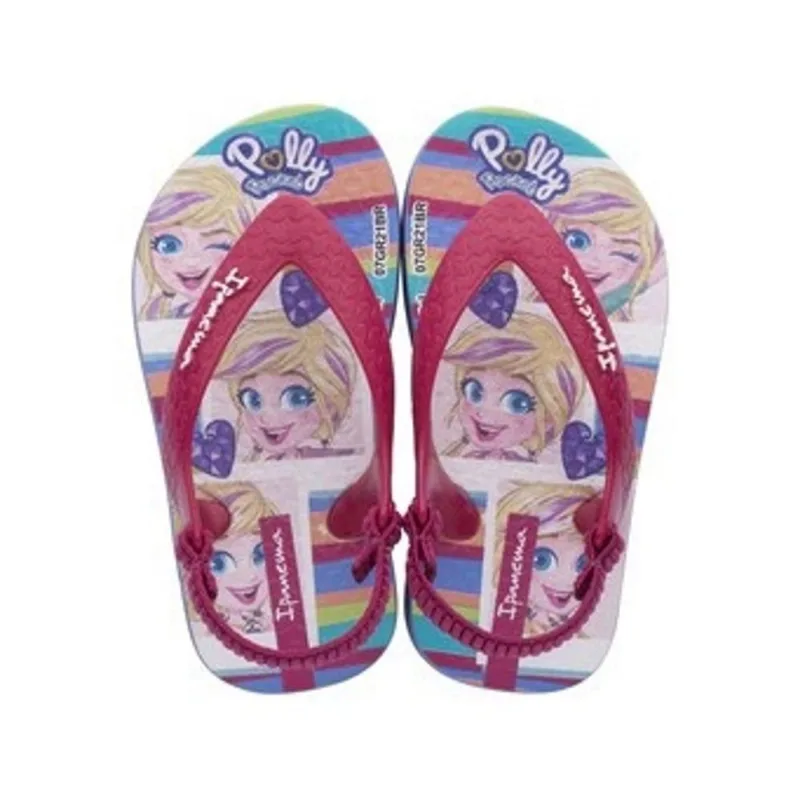 Chinelo Ipanema Femenina Infantil Polly Rosa 23 24