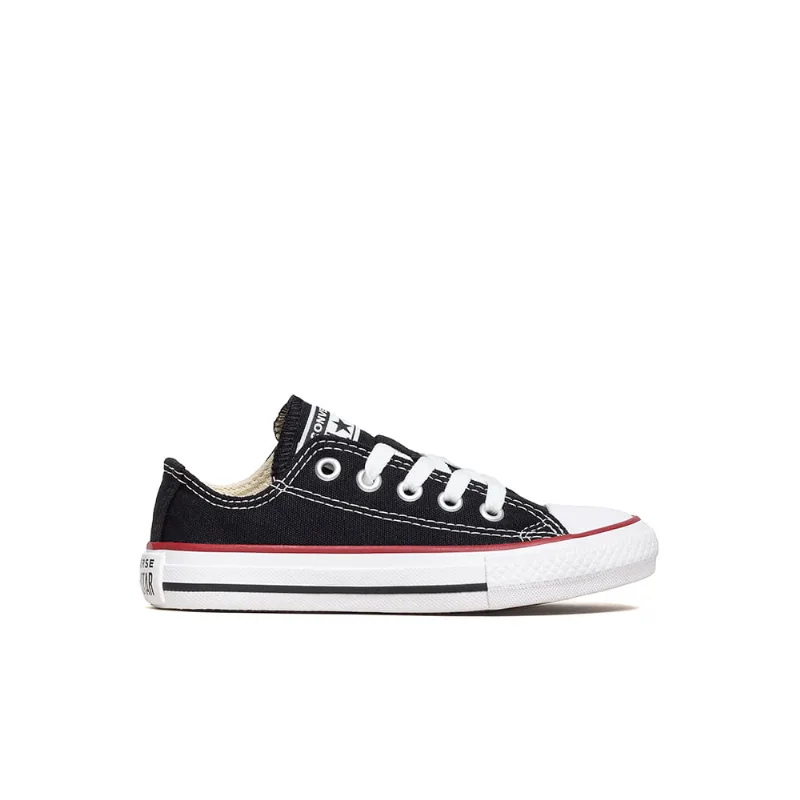 Tênis Converse Chuck Taylor All Star Kids Ox Preto/Vermelho CK00010007/CK00020007.20