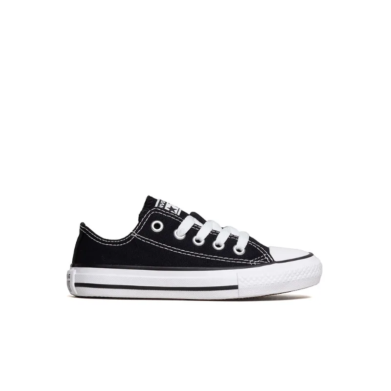 Tênis Converse Chuck Taylor All Star Kids Ox Preto CK00010002/CK00020002.24