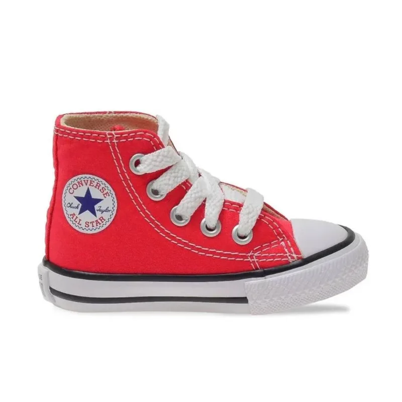 Tênis All Star Infantil Cano Alto Vermelho Converse (18-25) 25