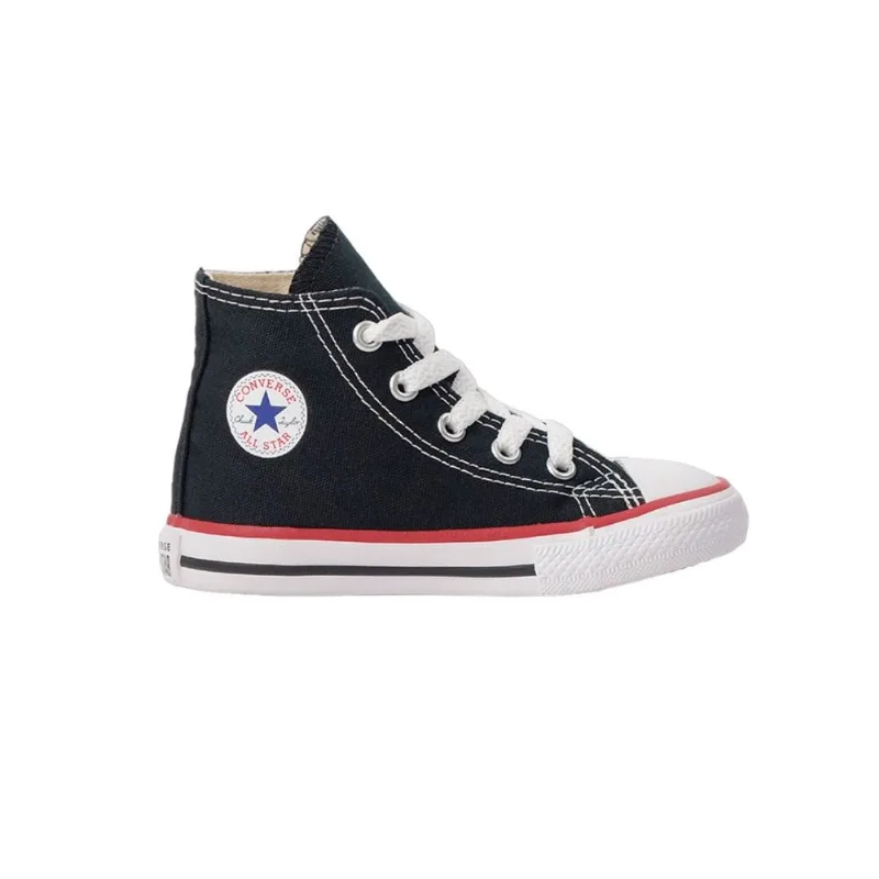 Tênis All Star Infantil Cano Alto Preto e Vermelho Converse (18-25) 21
