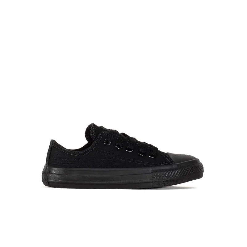 Tênis Converse Chuck Taylor All Star Kids Ox Monochrome Preto/Preto CK00100001.29