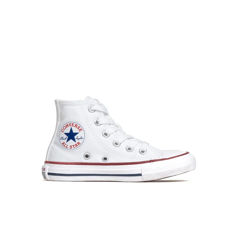 Tênis Converse Chuck Taylor All Star Kids Hi Branco CK00030001/CK00040001.30