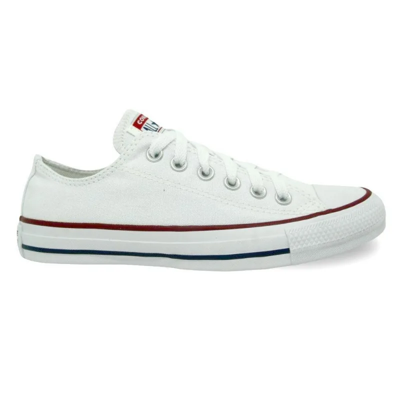 Tenis All Star Chuck Taylor Cano Baixo Ref Ct045 Branco/vermelho/marinho 039 - Converse