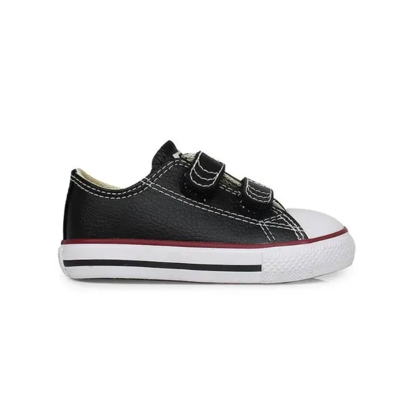 Tênis All Star Infantil Couro e Velcro Preto Converse 25 - Converse