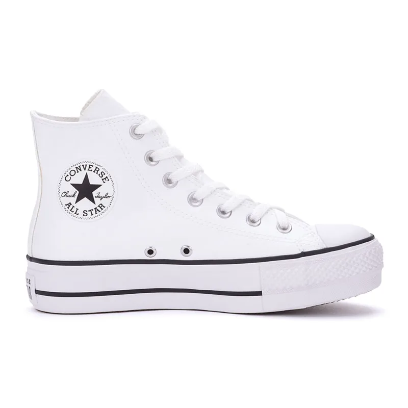 Tênis Converse Chuck Taylor All Star Platform Hi Branco/Preto CT09820001.35 - Converse