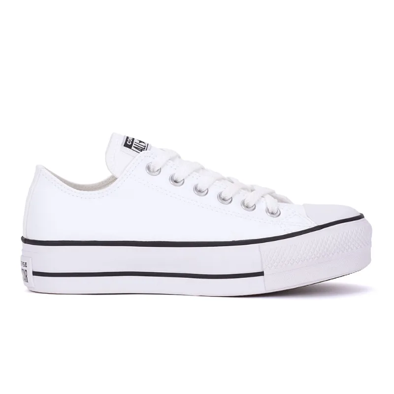 Tênis Converse Chuck Taylor All Star Platform Ox Branco/Preto CT09830001.43