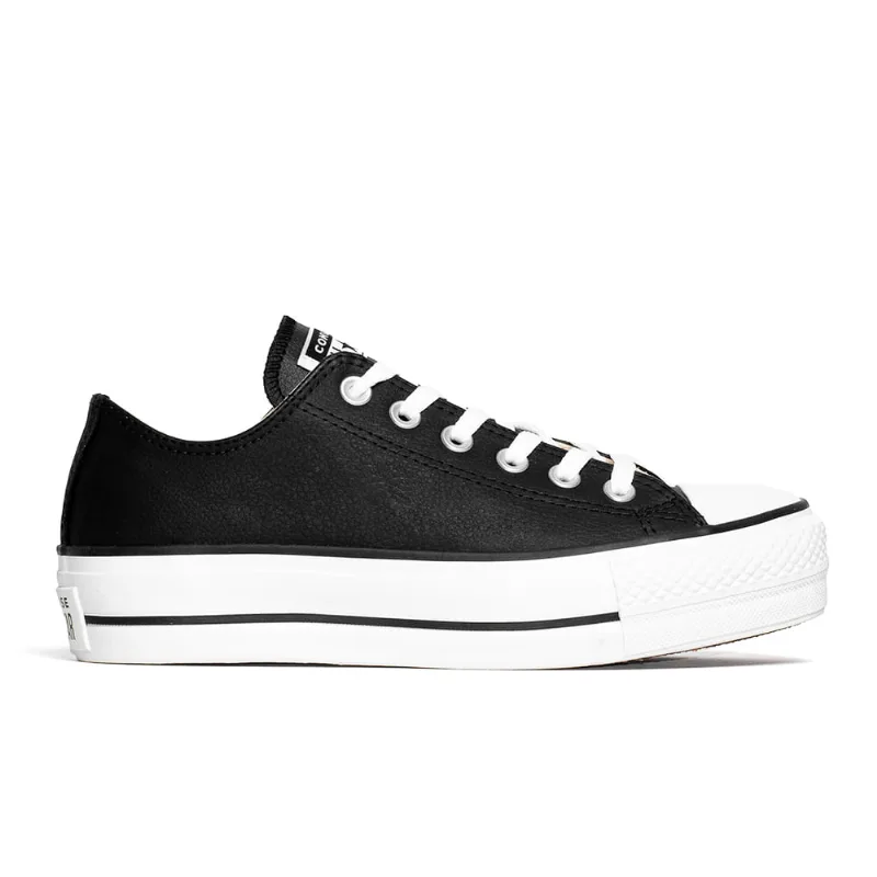 Tênis Converse Chuck Taylor All Star Platform Ox Preto/Branco CT09830002.44