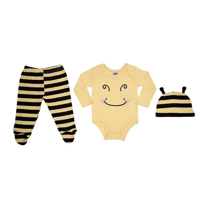 Kit 3 Peças Tip Top Body Abelha Amarelo V20 11509115