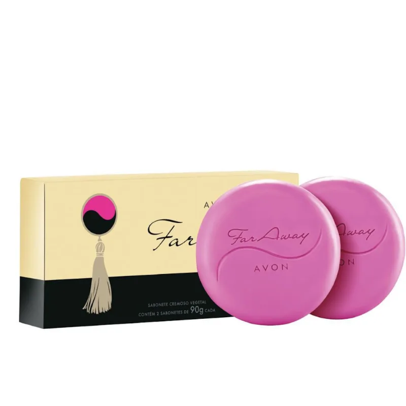 Avon far away sabonete cremoso vegetal 2X90G