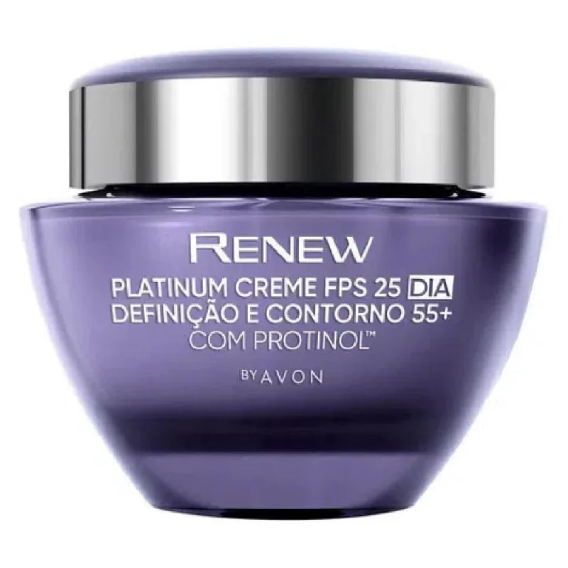 Renew Platinum 55 + Creme Facial Dia Fps 25 50G Avon