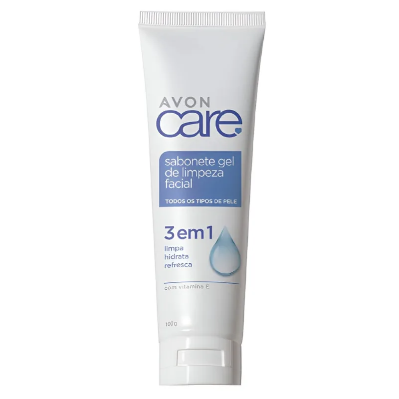 Sabonete Gel de Limpeza Facial 3 em 1 Avon Care 100g