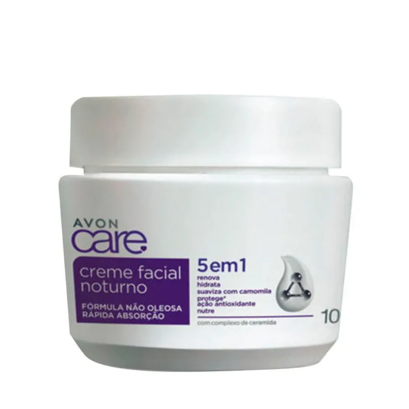 Creme Facial Noturno 5 M 1 Avon Care 100G