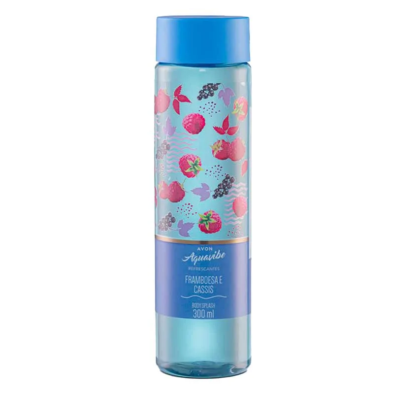 Body Splash  Aquavibe Refrescante Framboesa E Cassis 300ml - Não Informado - Higiene E Perfumaria