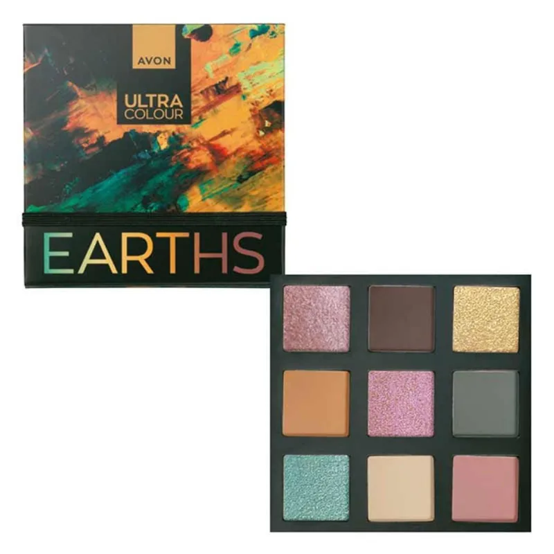 Avon Paleta De Sombras Para Olhos Earths 9 Cores - 6,3G