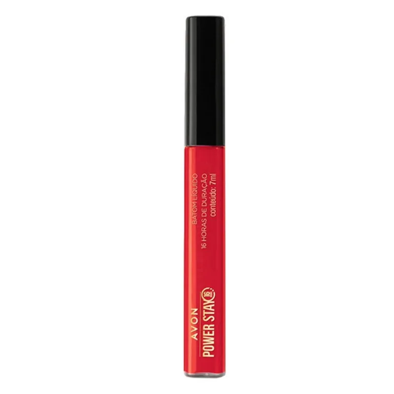 Avon Batom Líquido Power Stay Vermelho Ardente - 7ml