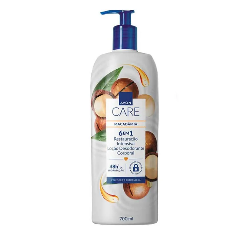 Avon care macadamia restauração hidratante corporal 700ml