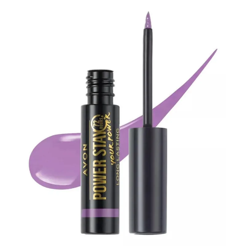 Avon Power Stay Delineador Líquido Lilás Empoderado - 3,5Ml