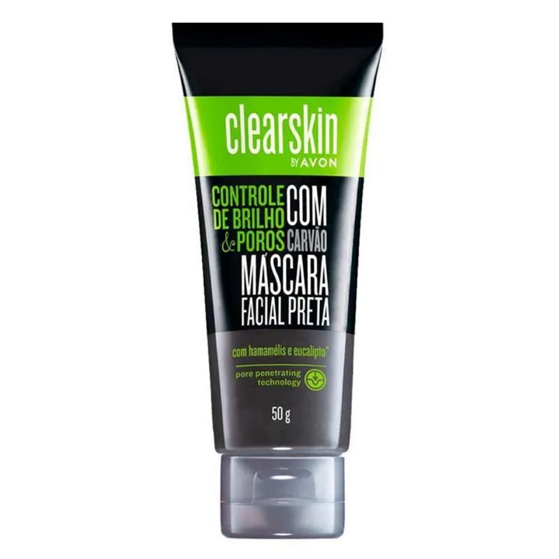 Avon Máscara Facial Preta Com Carvão - 50G