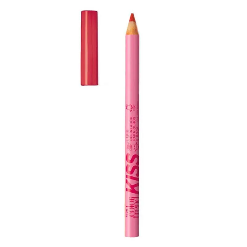 Avon color trend lapis olhos E boca red batida de vinho 1,1g