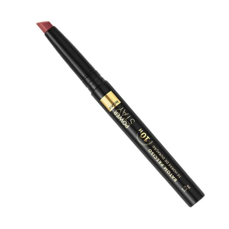 Batom Preciso Matte 10H Nude Imponente Avon Power Stay 1,2G