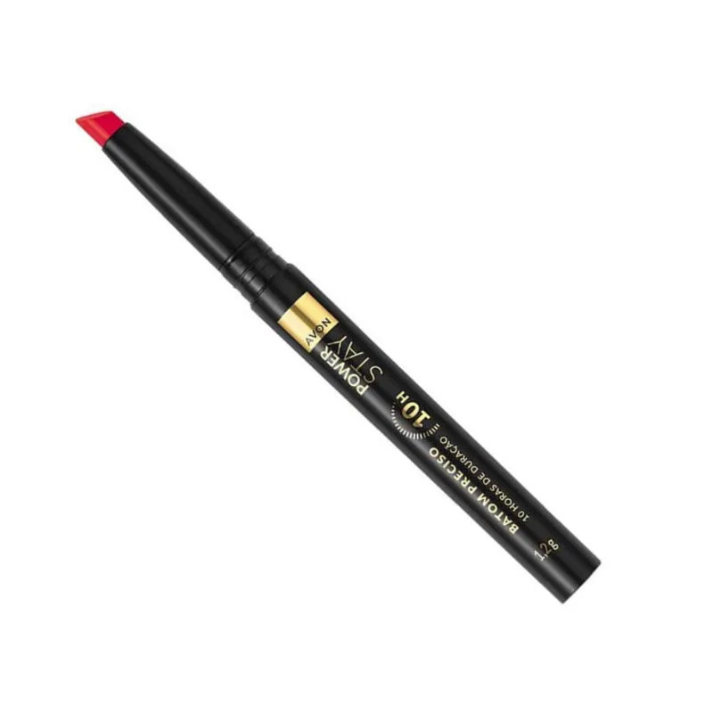 Batom Preciso Matte 10H Vermelho Impacto Avon Power Stay