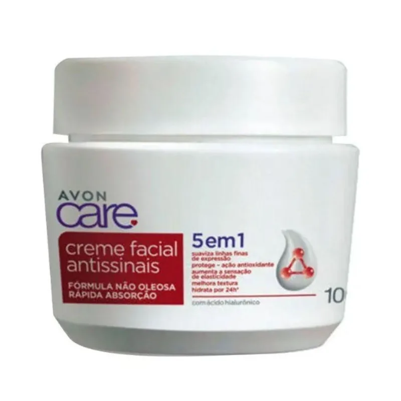 Creme Facial Antissinais Avon Care 100g
