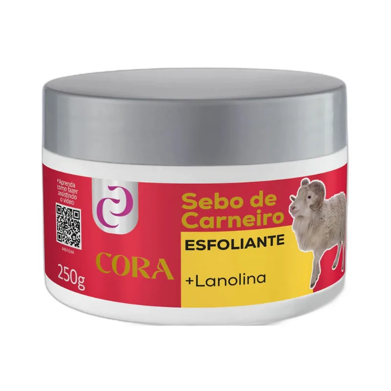 Esfoliante Cora Sebo de Carneiro 250g Esfoliante Cora 250g Sebo Carne Sc Pote