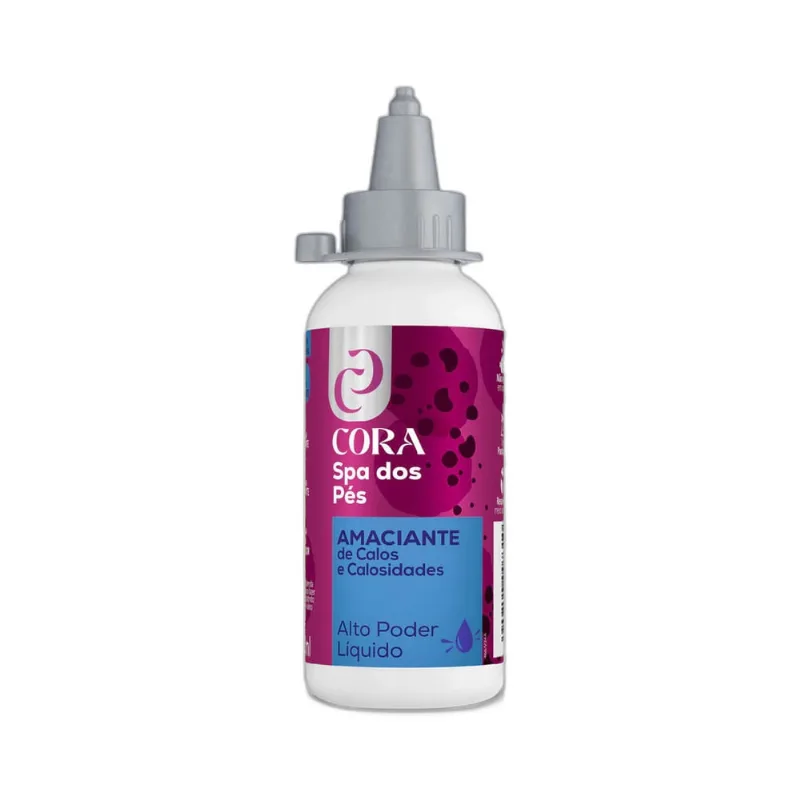 Amaciante de Calos e Calosidades Cora Calox Spa dos Pés Alto Poder Líquido 100ml Amac Cut Cora 100ml Spa D.Pe Alto Poder Liquido