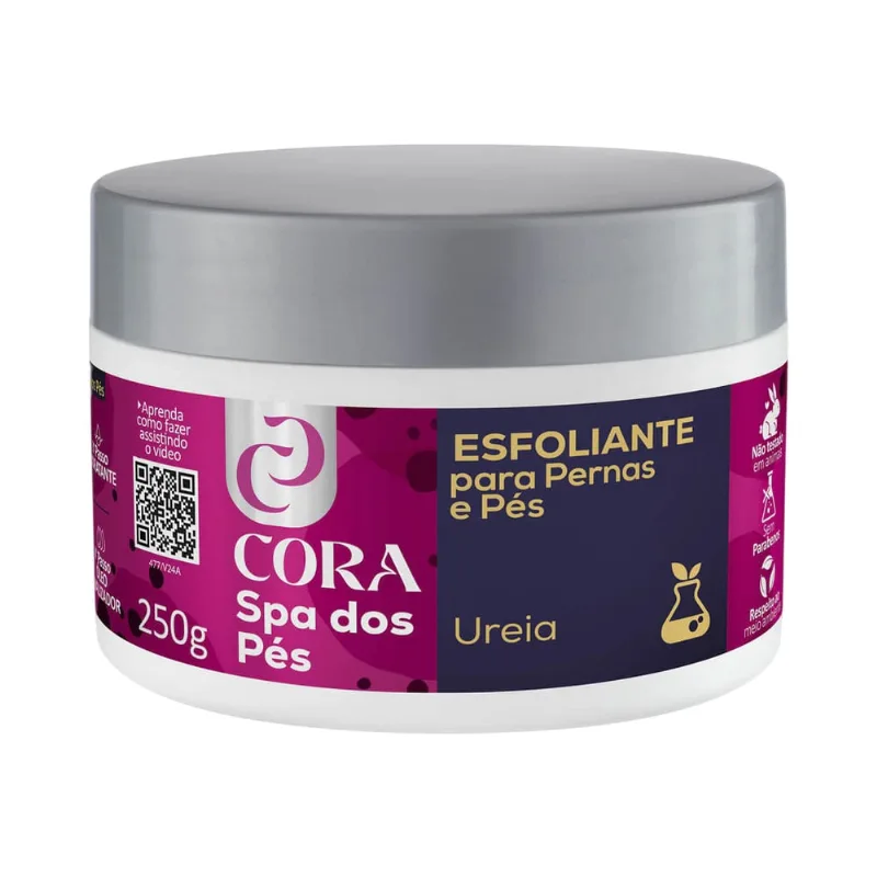 Esfoliante para Pernas e Pés Cora Spa dos Pés Ureia 250g Esfoliante Cora 250g Spa D.Pe Ureia Pote