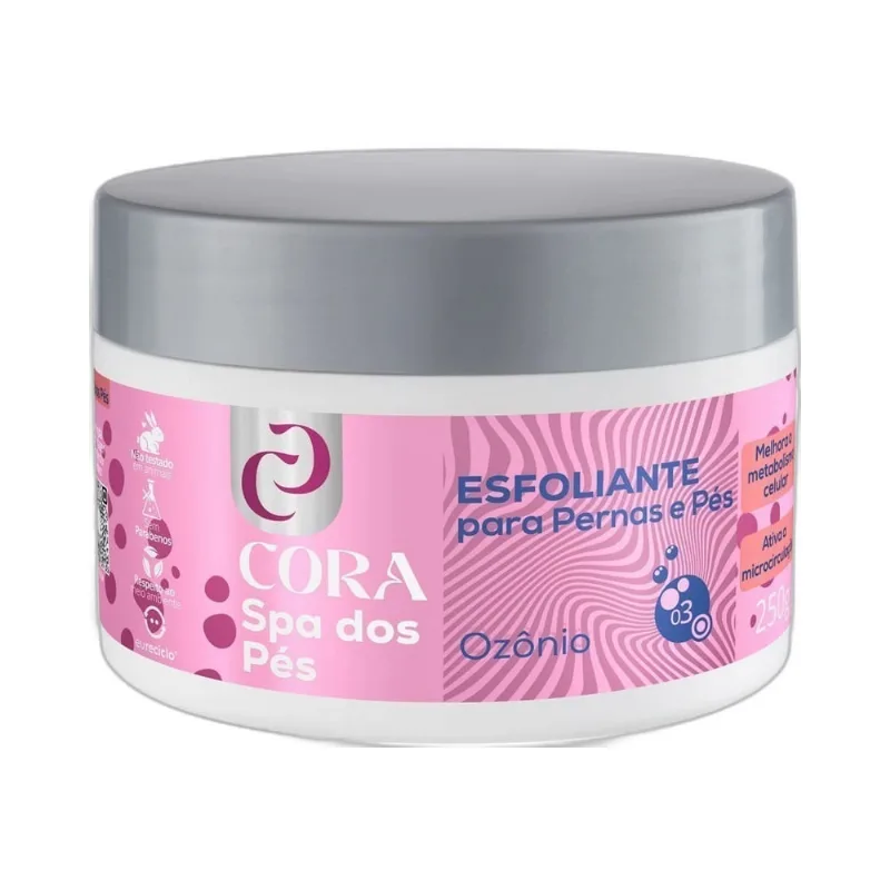 Esfoliante Cora Spa dos Pés Ozônio Pote 250g Esfoliante Cora 250g Spa Dos Pe Ozonio Pote