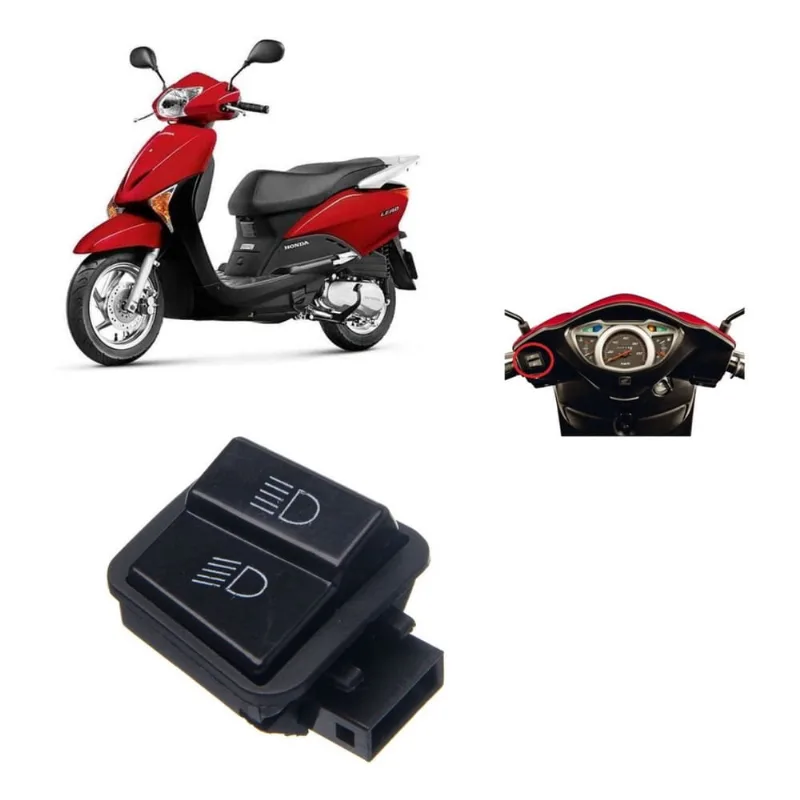 Botão Interruptor Farol Alto E Baixo Lead 110 Comutador