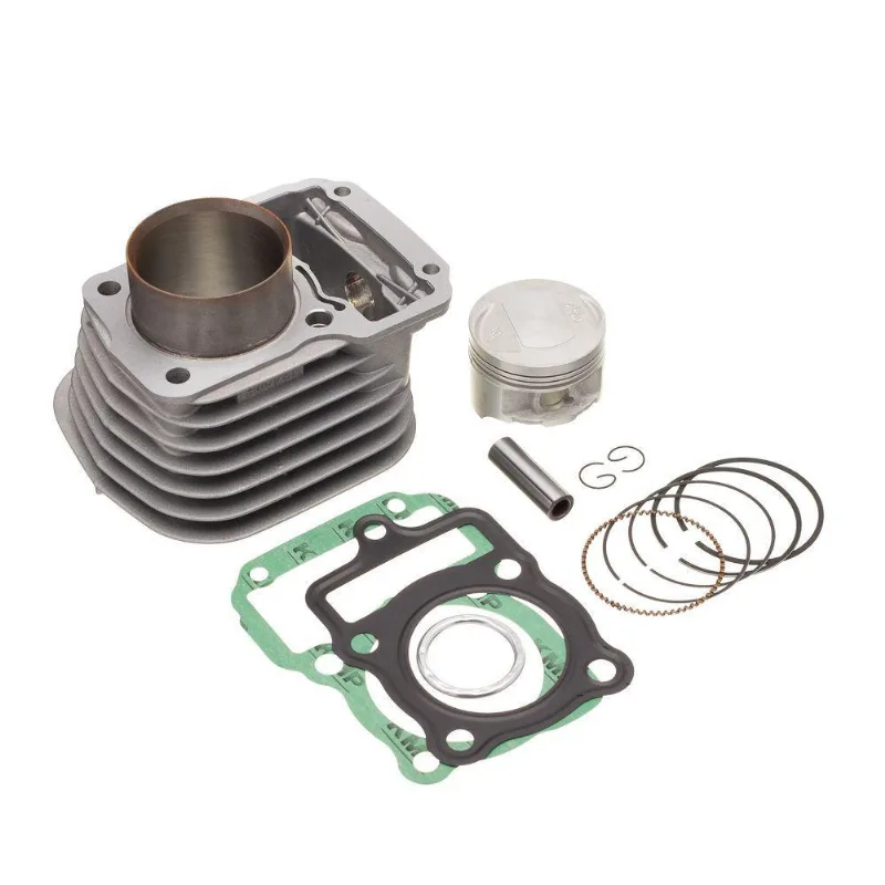 Kit Premium Com Cilindro Pistão Junta Kit-a Kmp Anel Rik Cg 125 2002 A 2008 Para Moto Outras Marcas