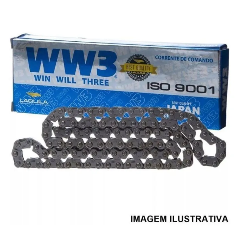 Corrente Comando Ww3 98 Elos Cg 160 Bros 160